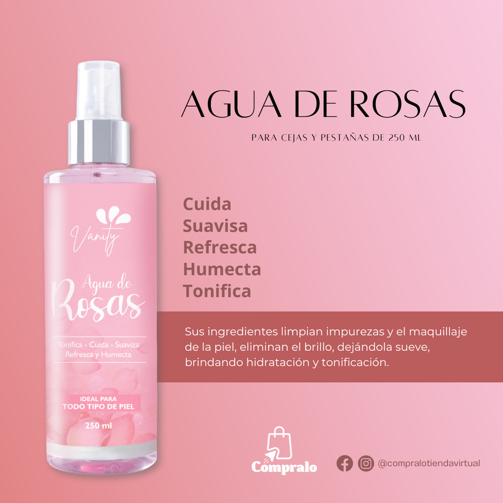 AGUA DE ROSAS VANITY COMPRALO.COM.CO